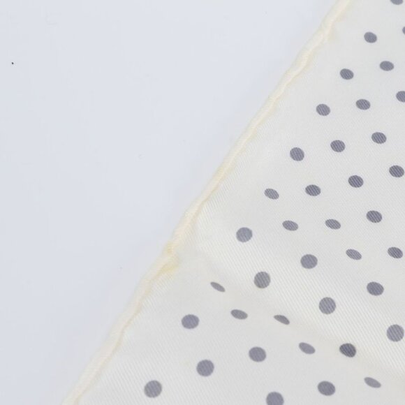 Dior Silk 100% Scarf Carnation Flower Floral Pattern Dot Beige Pink - Picture 7 of 10